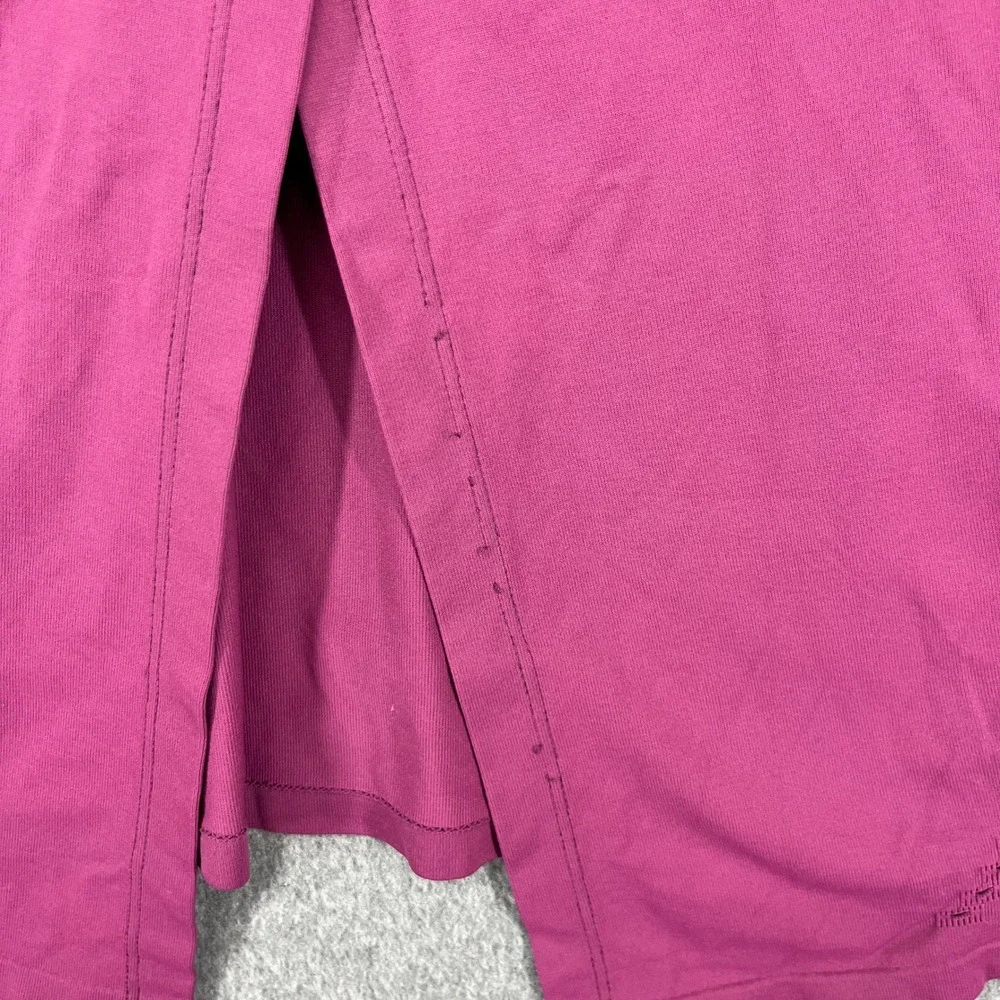 Athleta‎ Tank Top Womens Medium Purple Seamless Pointelle Split Back Activewear